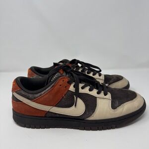 Nike SB Dunk Low Pro Red Panda FV0395 200 Mens Sz 13 US Brown Orange Cream Suede